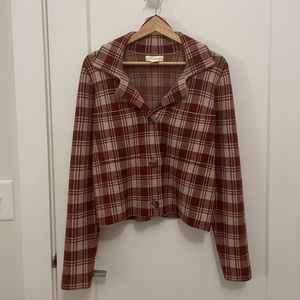 Plaid Sweater Jacket | Cynthia Rowley